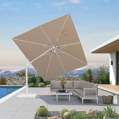 Large Cantilever Patio Umbrella Featuring Side Tilt