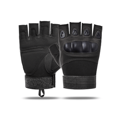 Black Lavender tactical fingerless airsoft gloves for outdoor sports, paintball, and outdoor activities, showing breathable fabric and grip palms.