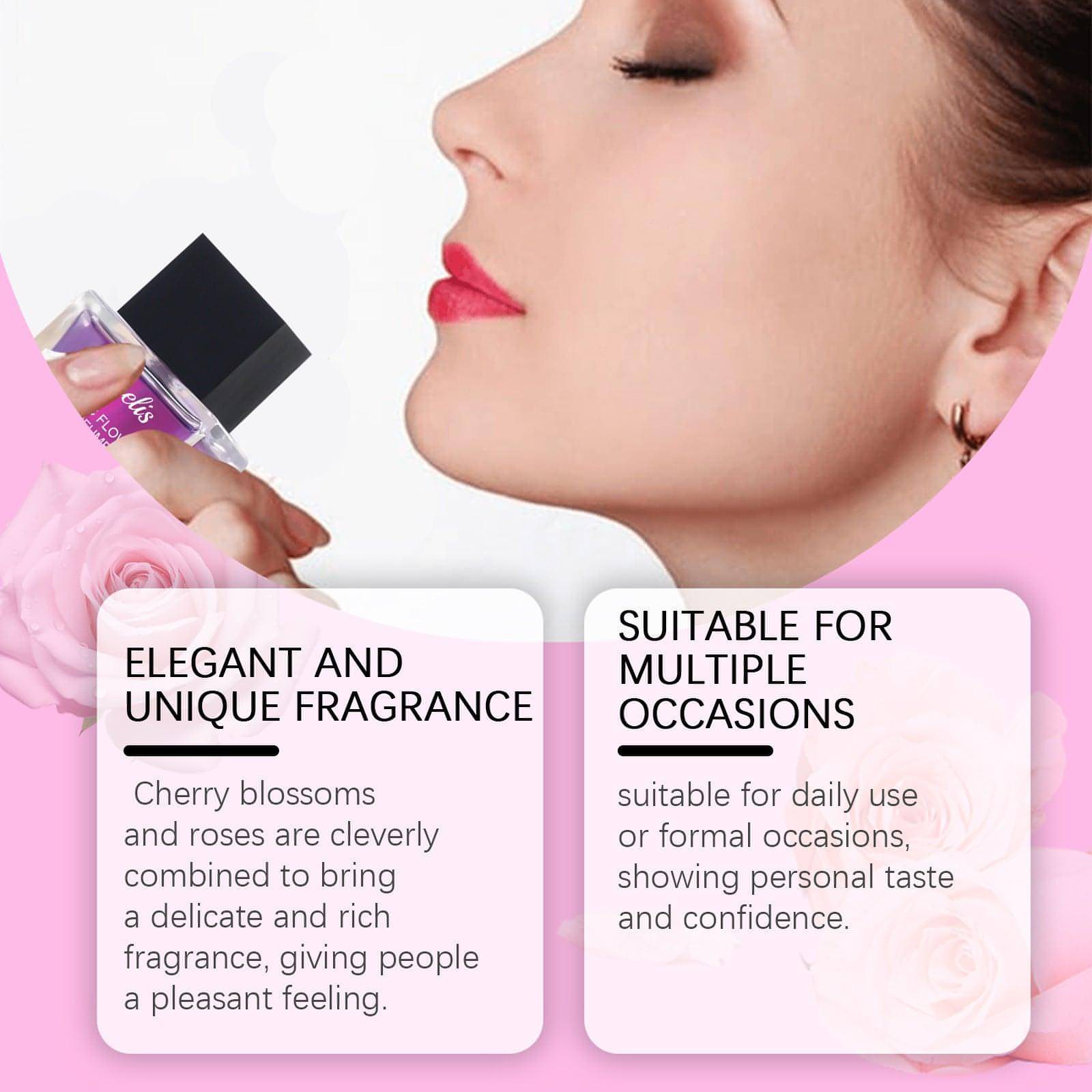 Elegant Carmine Juneberry Romantic Light Perfume for body, with a lasting floral scent and delicate, sophisticated design.