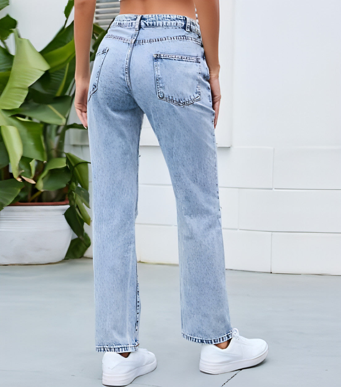 Carmine Juneberry DenimDare™ washed ripped slim jeans with distressed details and a modern fit, shown on a model.