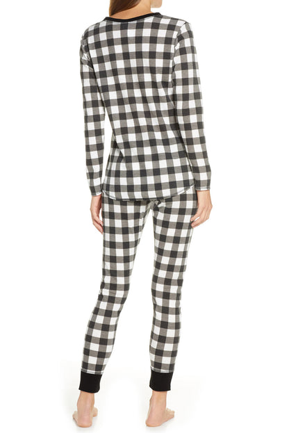 Black plaid women&