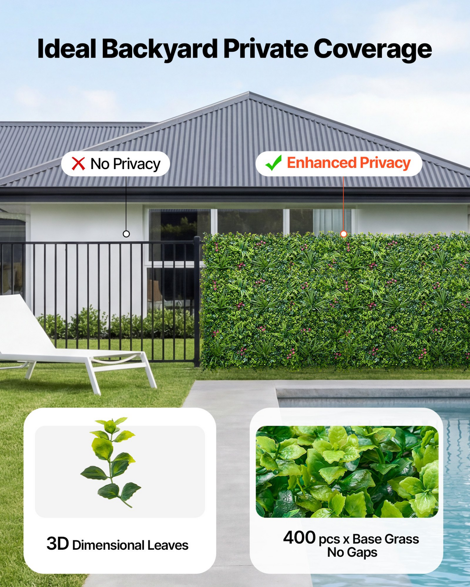 Start2Finish VEVOR artificial plant wall panels, 12 green boxwood panels for outdoor or indoor garden privacy and decorative backdrop.