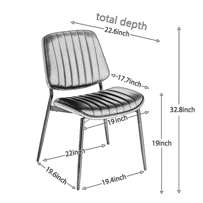 Set of 2 Mid Century Modern dining chairs by Start2Finish with upholstered seats, walnut bentwood backs, metal legs, and adjustable feet.