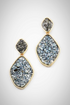 Blue Sky Earrings by Start2Finish jewelry featuring vibrant blue sky-themed dangle earrings with silver hooks.