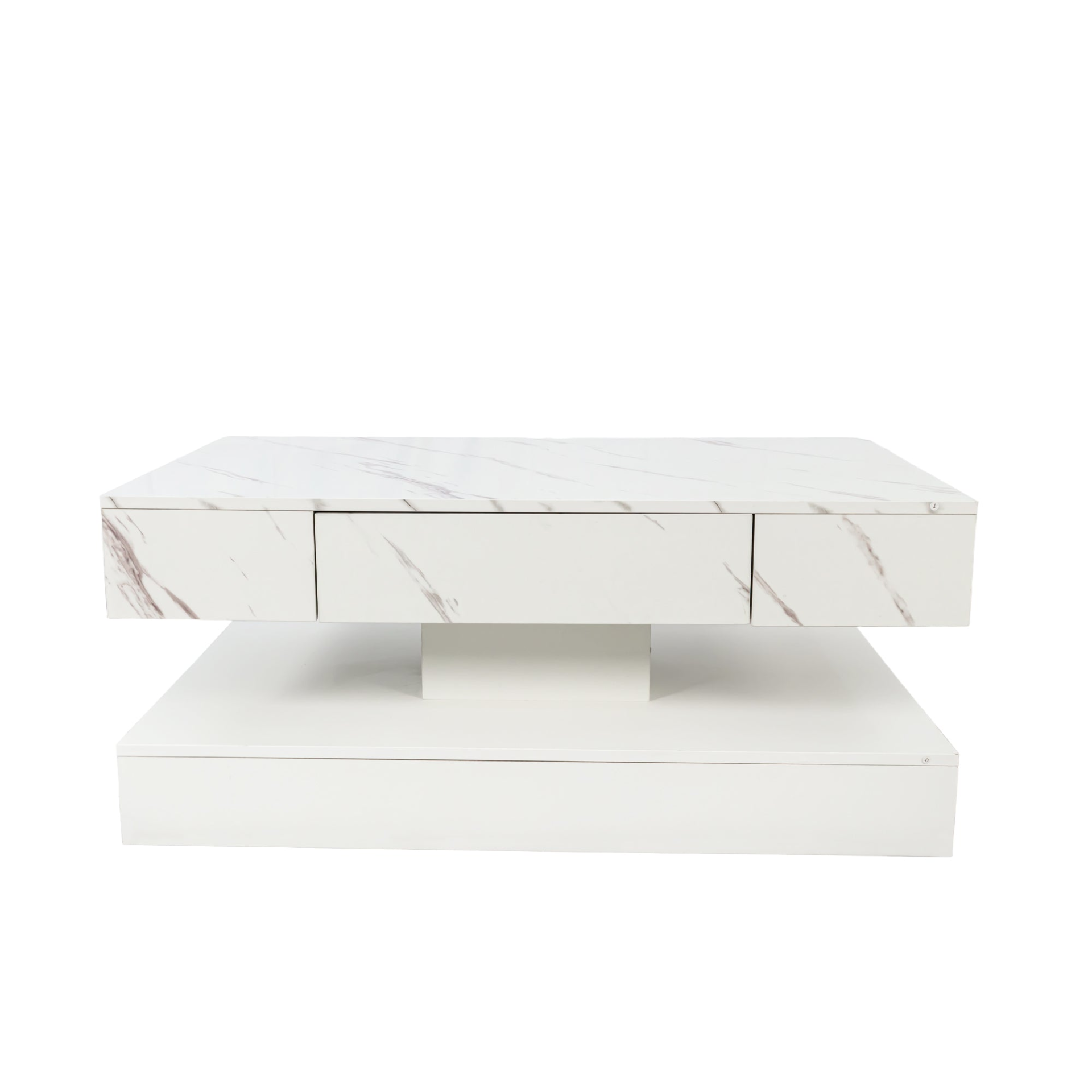 Modern LED coffee table by Start2Finish with ambient lighting, featuring a sleek contemporary design for living room decor.