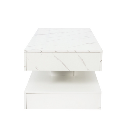 Modern LED coffee table by Start2Finish with ambient lighting, sleek design, perfect for contemporary living room furniture.