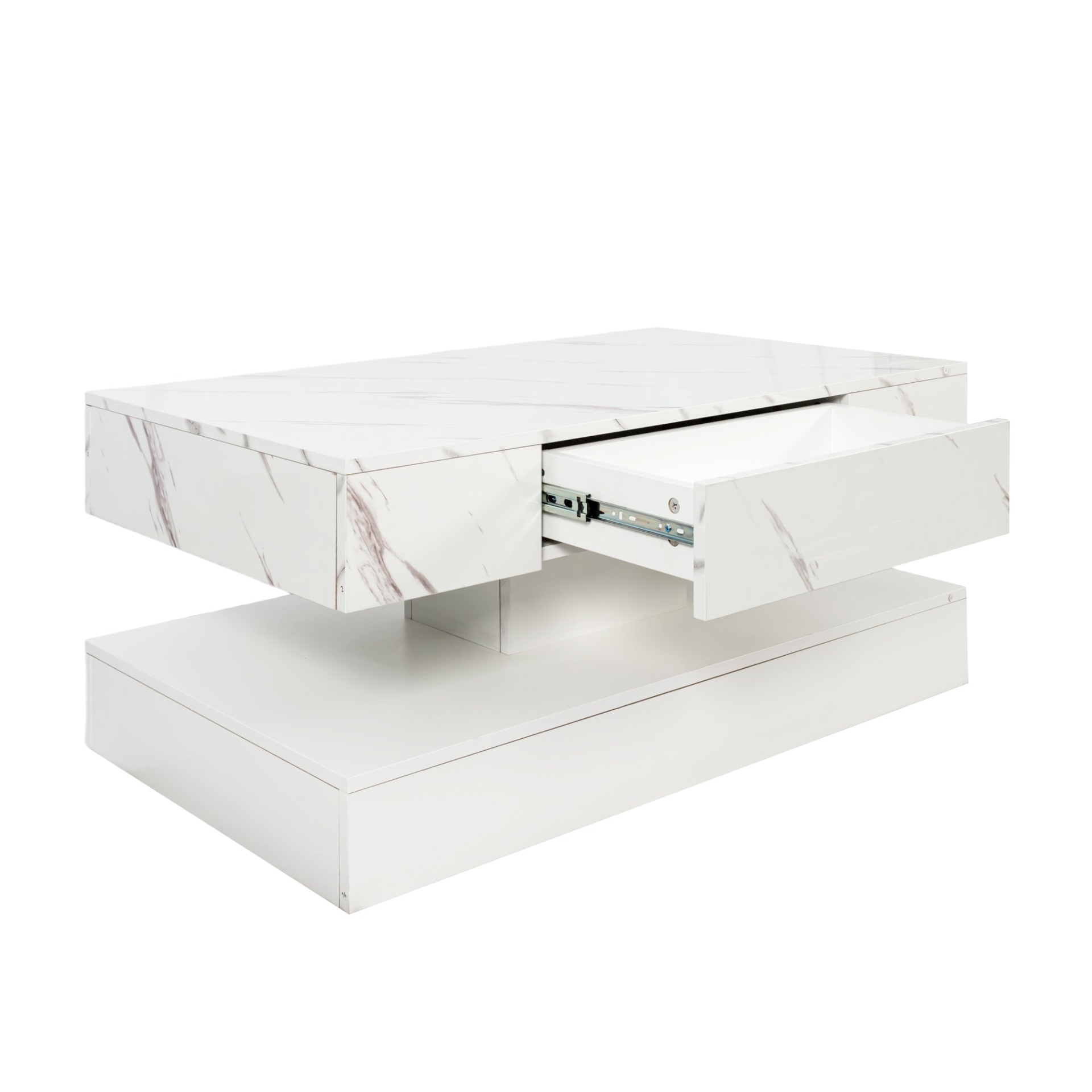 Modern LED coffee table by Start2Finish with ambient lighting, contemporary design for living room furniture.