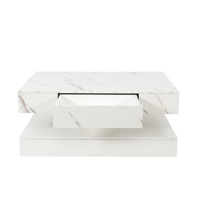 Modern LED coffee table by Start2Finish with ambient lighting, sleek contemporary design for stylish living room furniture.