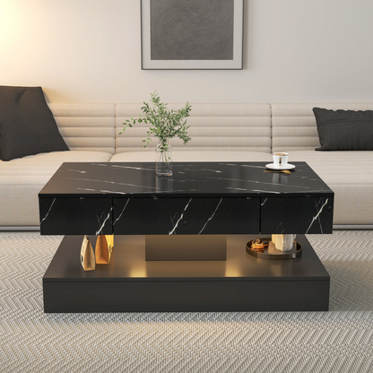Modern LED coffee table by Start2Finish with ambient lighting, perfect for contemporary living room furniture.
