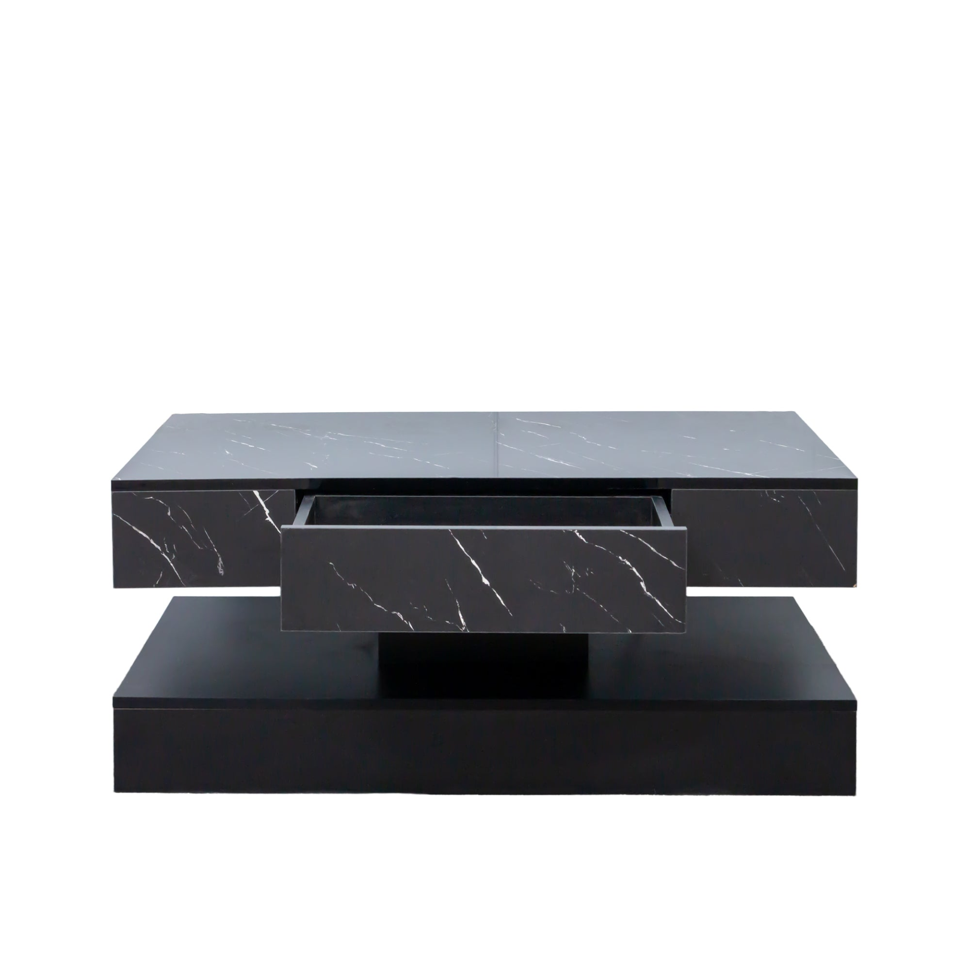 Modern LED coffee table by Start2Finish with ambient lighting, featuring sleek contemporary design for living room decor.
