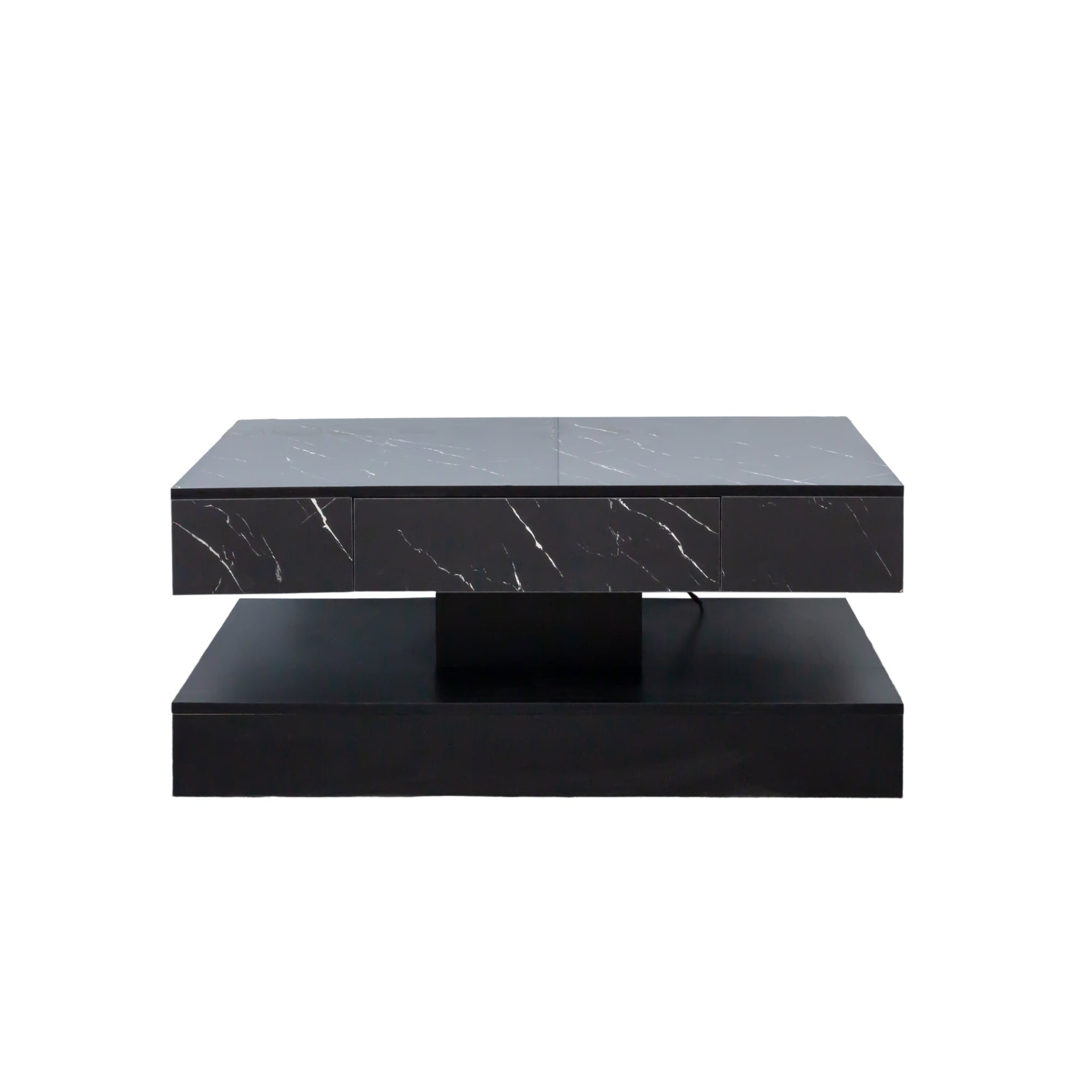 Modern LED coffee table by Start2Finish with ambient lighting, sleek contemporary design for stylish living room furniture.