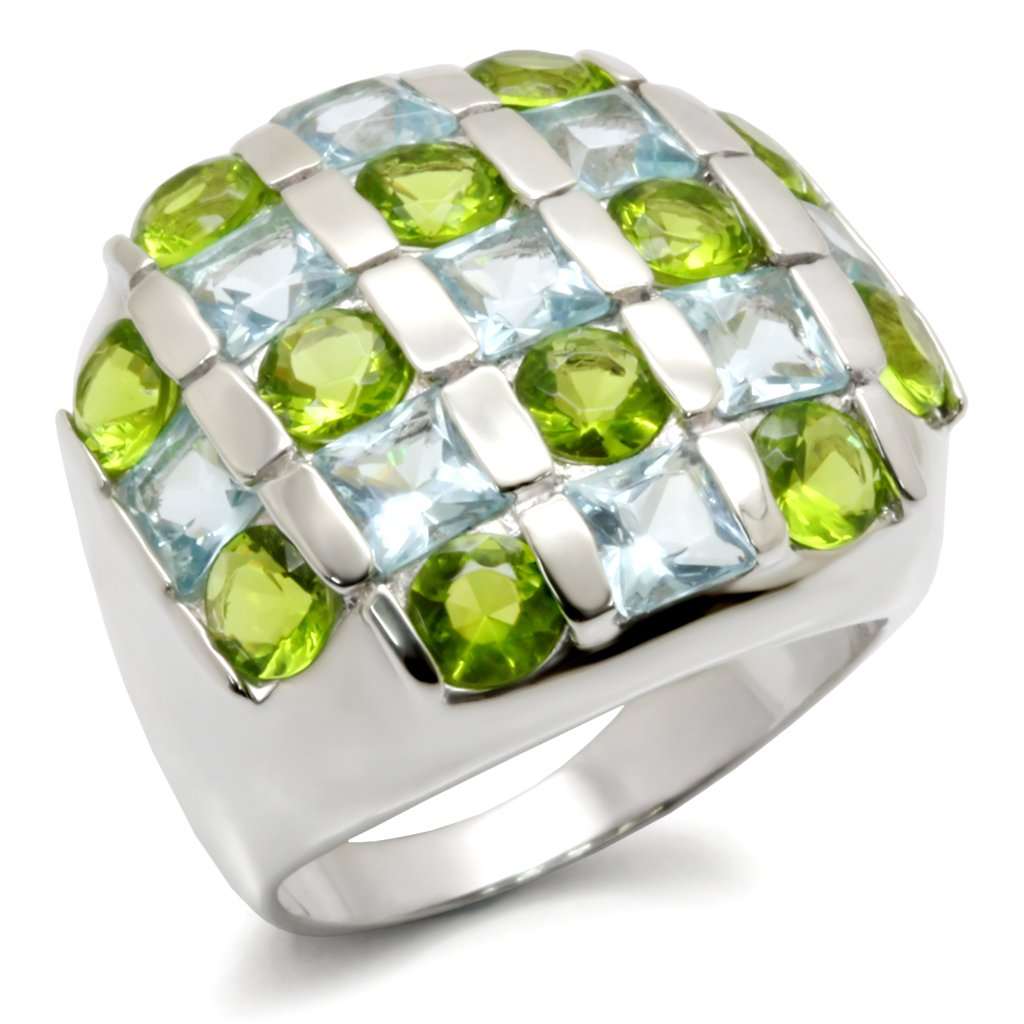 High-polished 925 sterling silver ring by Turquoise Tiger featuring a sleek, shiny design with smooth curves and craftsmanship.