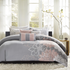 Start2Finish 6-piece printed duvet cover bedding set with colorful pattern and matching pillow shams on a neatly made bed.