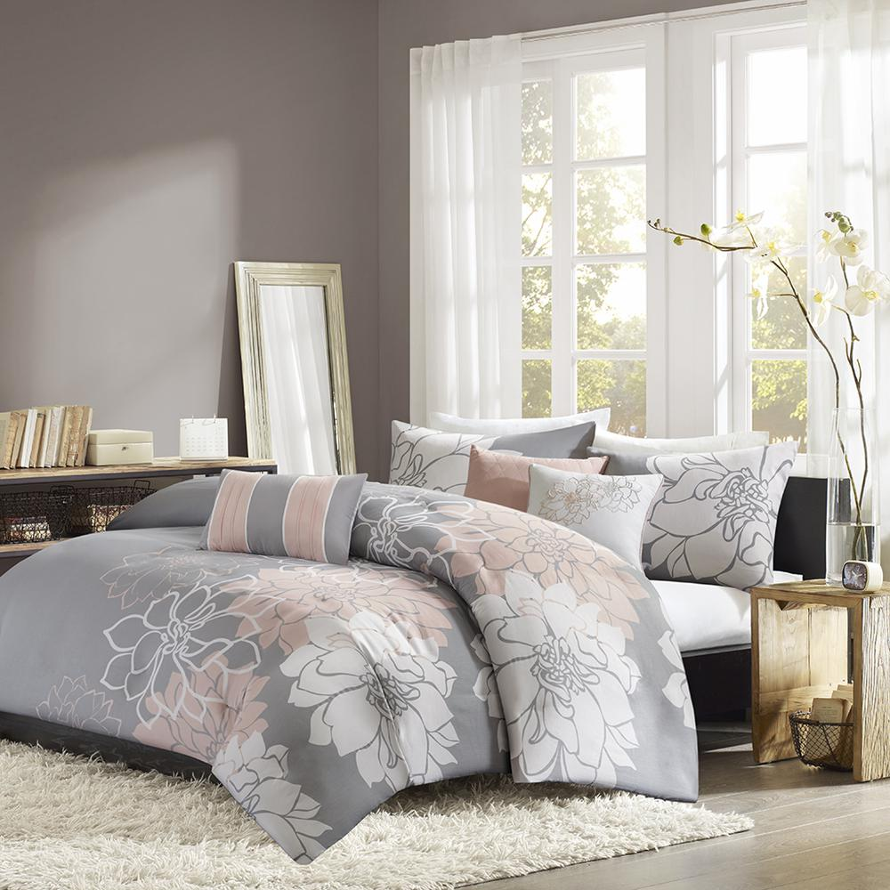 Start2Finish 6-piece printed duvet cover bedding set with colorful geometric design on soft fabric, includes duvet cover and pillowcases.