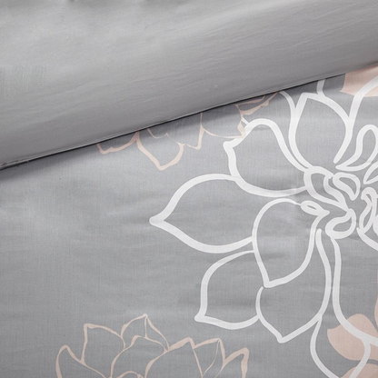 Start2Finish 6-piece printed duvet cover bedding set with colorful patterns and matching pillowcases on a neatly made bed.