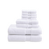 Start2Finish 8-piece cotton bath towel set with antimicrobial properties, including multiple soft, absorbent towels.