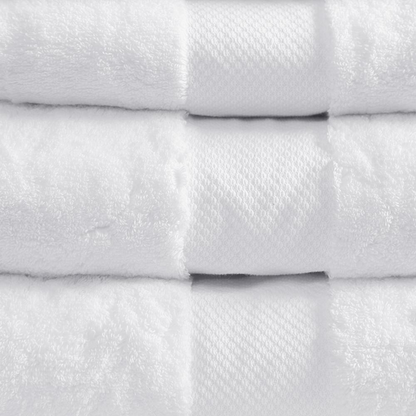 Start2Finish cotton 6-piece bath towel set featuring plush, absorbent towels in neutral colors for a luxurious bathroom upgrade.