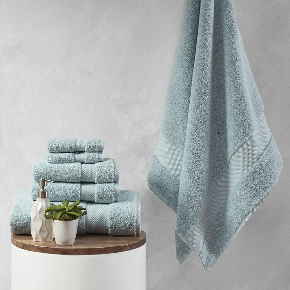Start2Finish 1000gsm 100% cotton towel set with six soft, absorbent towels in various sizes, perfect for luxury bath essentials.
