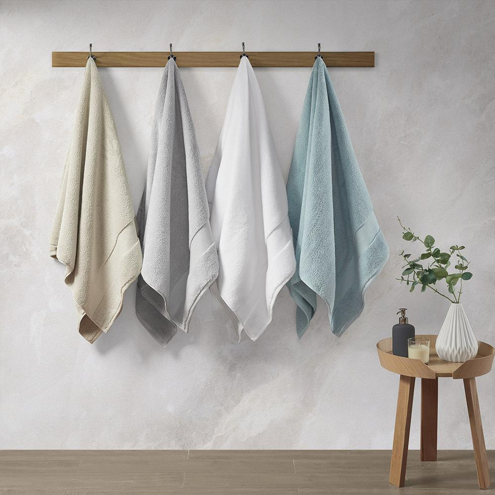 Start2Finish 1000gsm 100% cotton 6-piece towel set featuring plush, absorbent bath towels in neutral colors.