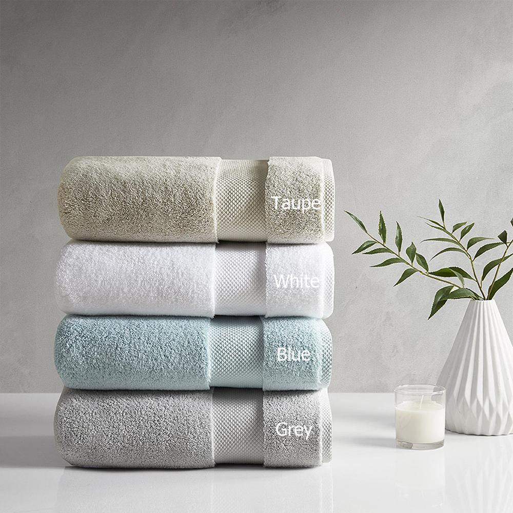 Start2Finish 1000gsm 100% cotton towel set with six plush, absorbent bath towels displayed in neutral colors.