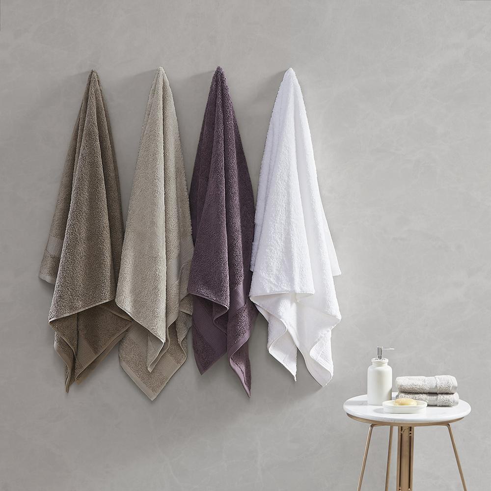 Start2Finish 100% Egyptian Cotton bath towel set with six plush, soft towels in neutral tones, perfect for luxurious bathroom essentials.