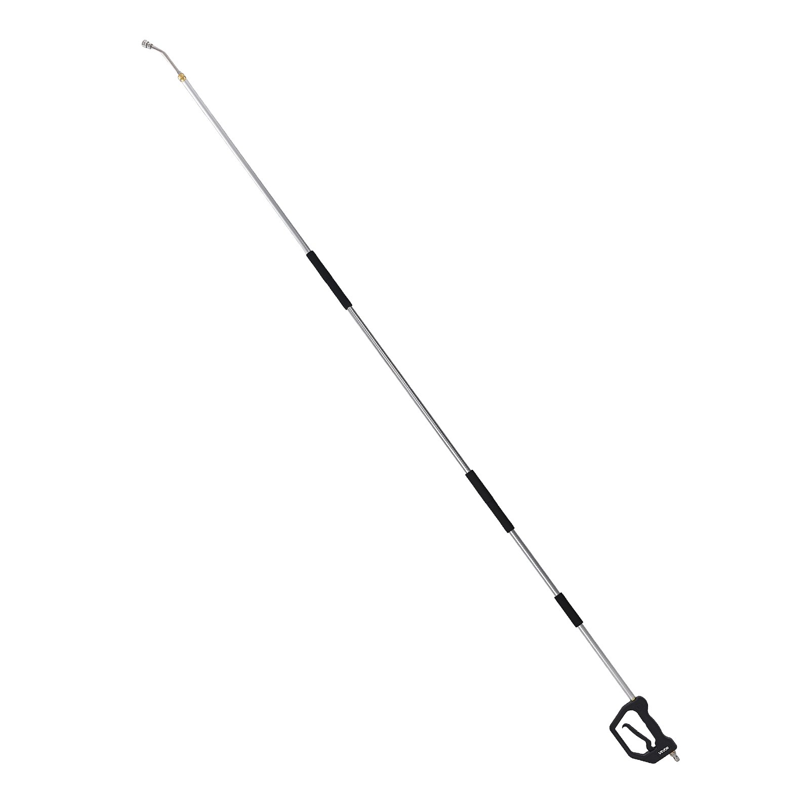 Start2Finish VEVOR 9 ft telescoping pressure washer wand with nozzles, hose adapter, support belt, and storage bag for high cleaning efficiency.