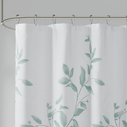 Start2Finish burnout printed shower curtain with vibrant, artistic design for a stylish bathroom bath decor.