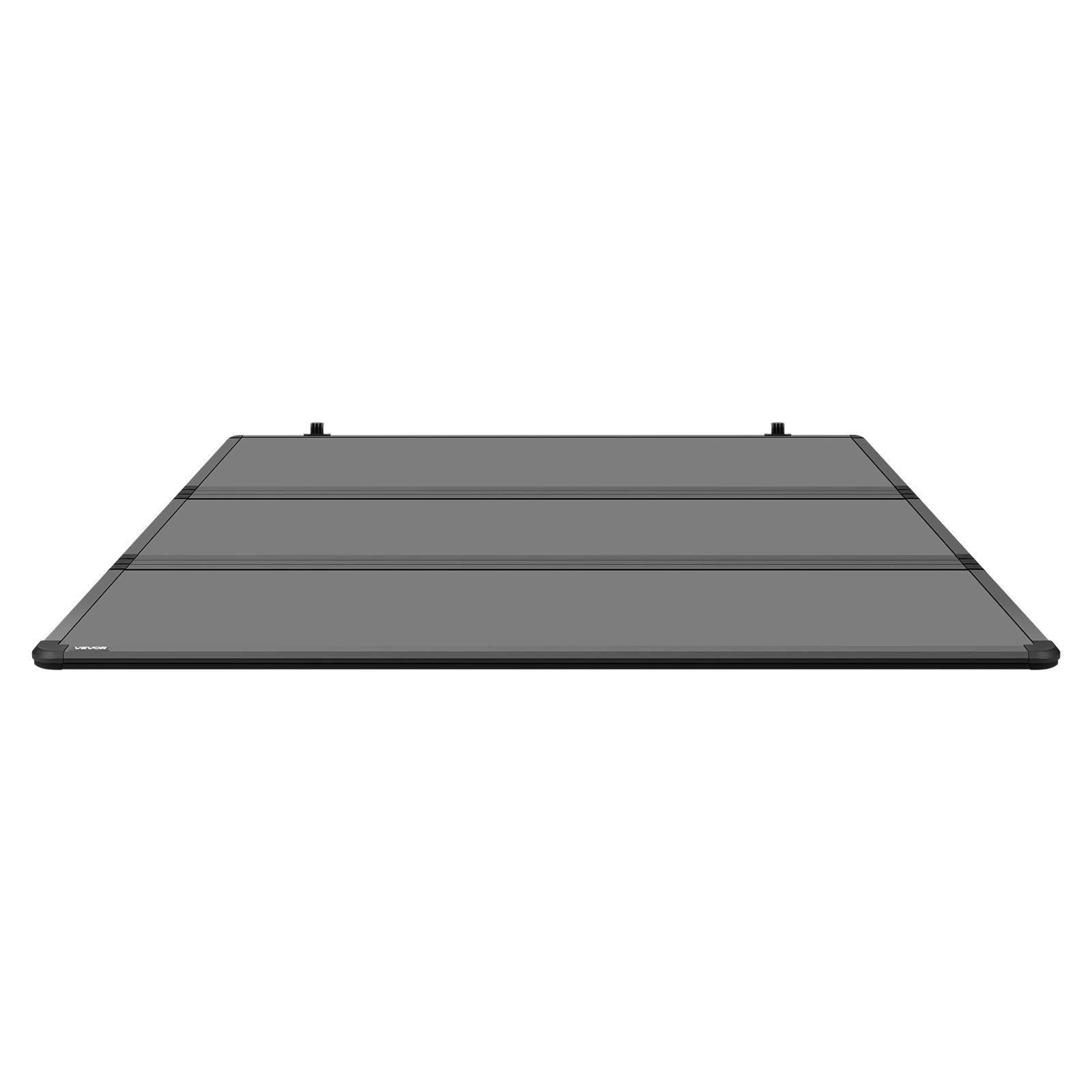 Start2Finish VEVOR hard tri-fold truck bed tonneau cover on Chevy Silverado 1500, waterproof fiberglass, fits 2007-2026 short box.