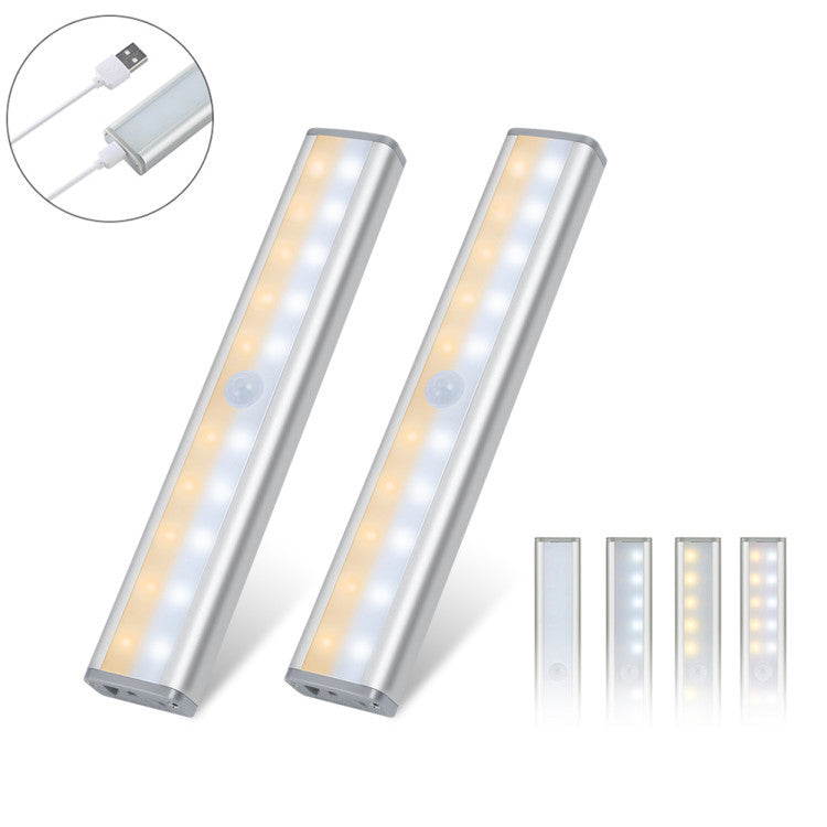 Salmon Lucky Let There Be Light 20 Motion LED lights with rechargeable battery, compact tech accessories for illumination.