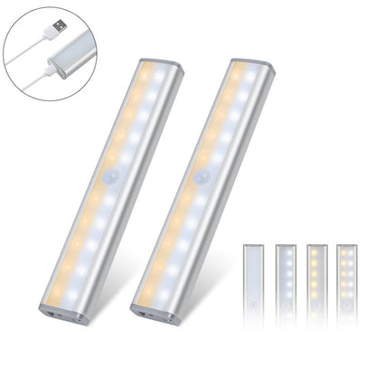 Salmon Lucky Let There Be Light 20 Motion LED lights with rechargeable battery, compact tech accessories for illumination.