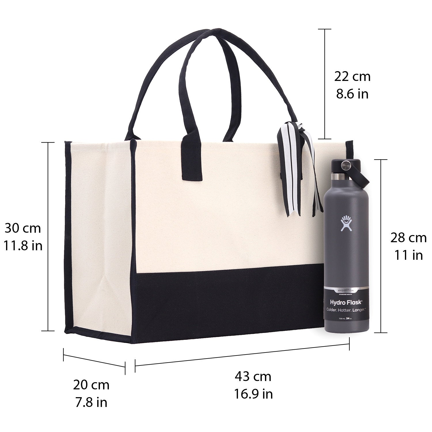 Large canvas beach tote bag from Start2Finish with summer vacation style, perfect for beach trips and weekend getaways.