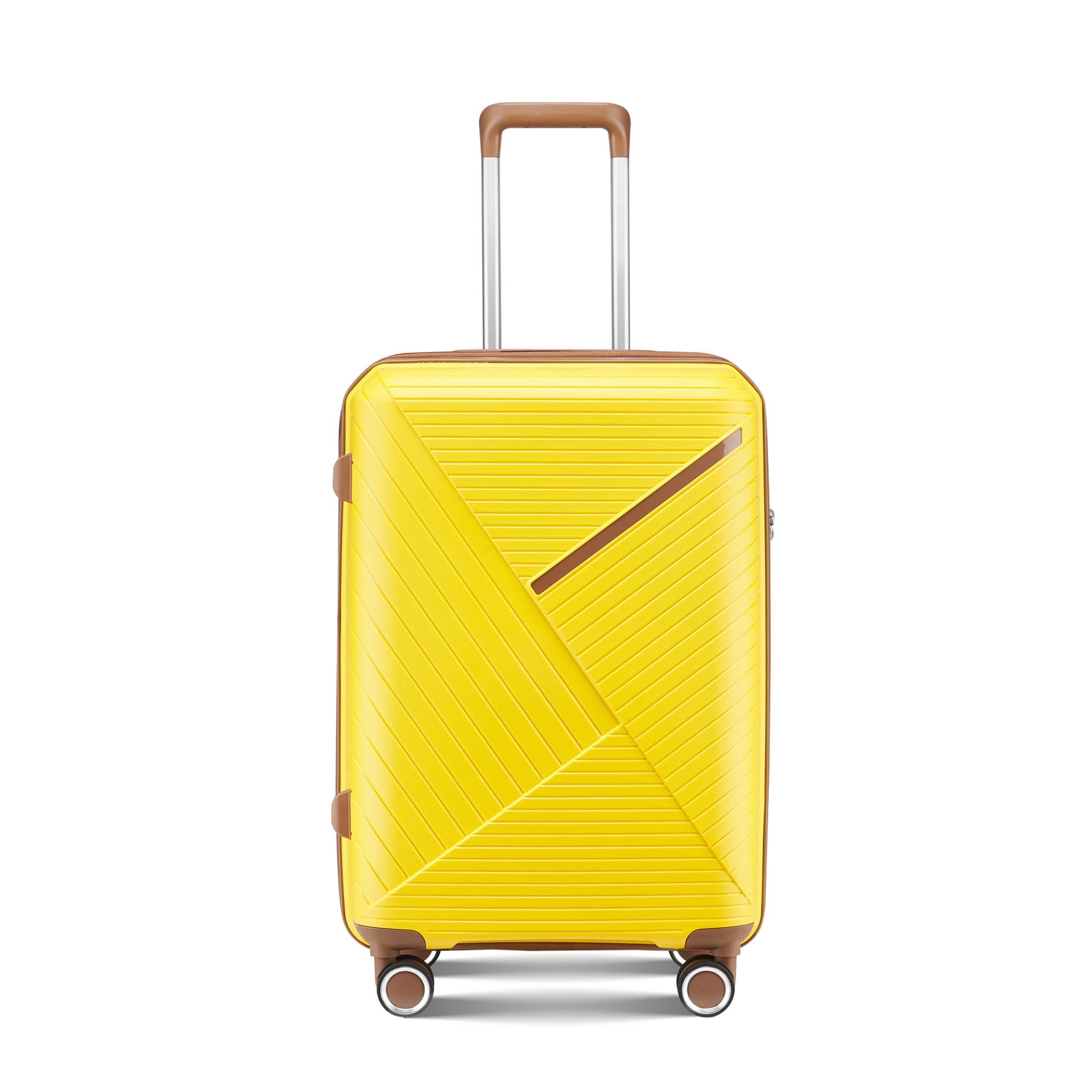 Start2Finish expandable lightweight 4-piece luggage set with double 360° spinner wheels and TSA lock for travel accessories.