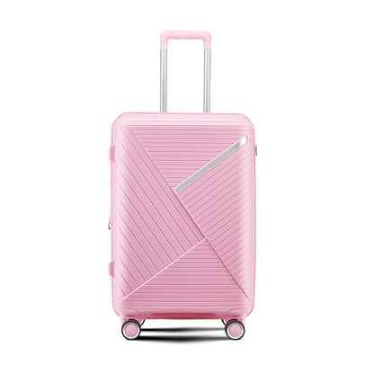 Expandable lightweight 4-piece luggage set by Start2Finish with double 360° spinner wheels and TSA lock for travel accessories
