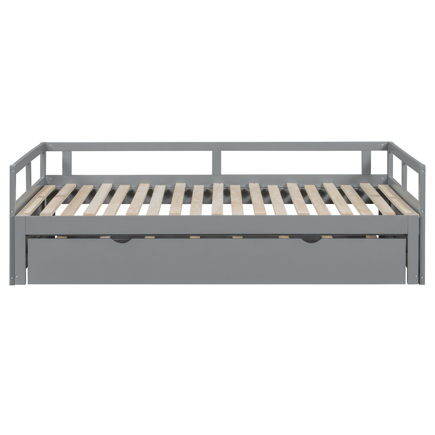 Start2Finish wooden extending daybed with trundle, space-saving guest bed in a classic design, ideal for versatile guest sleeping arrangements.