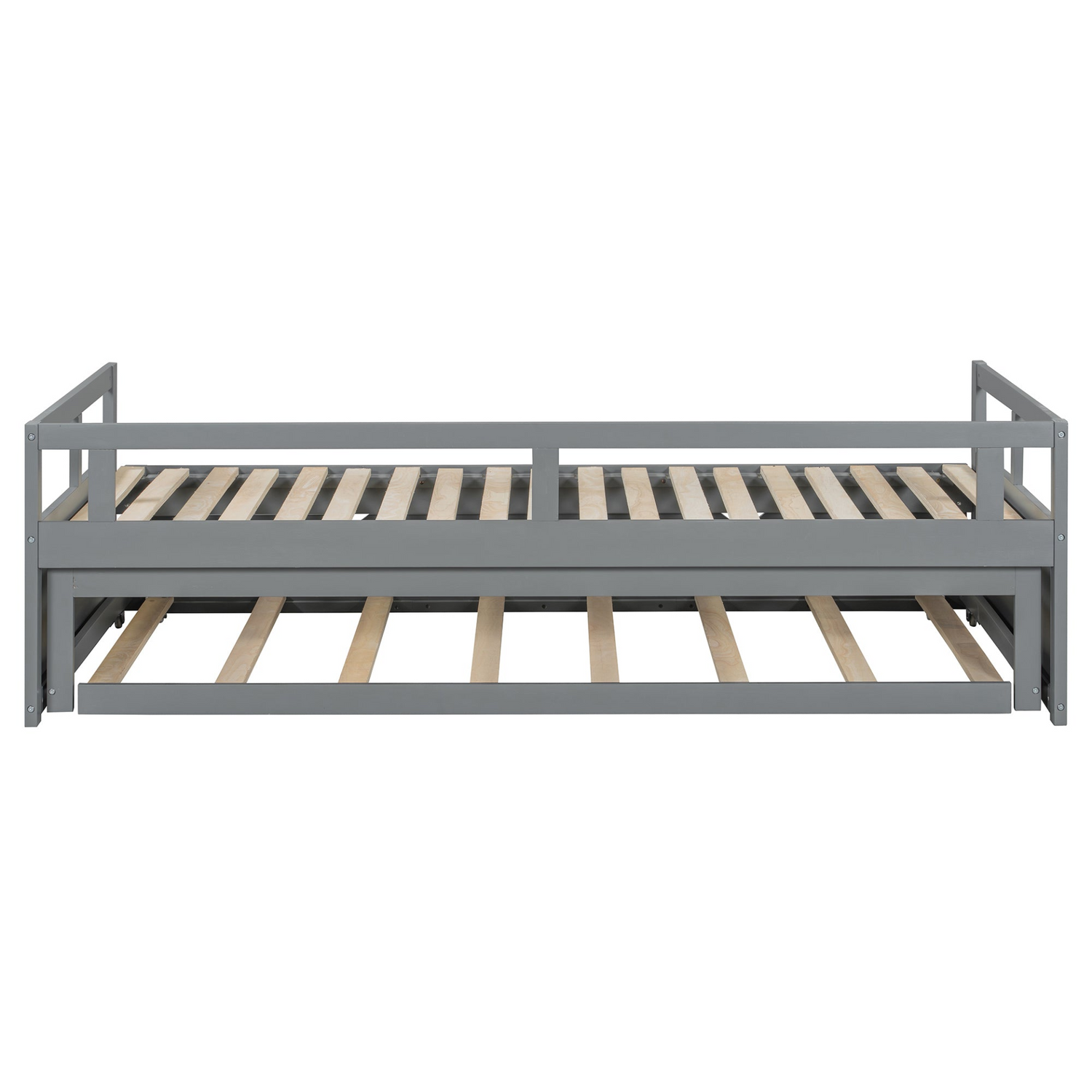 Wooden extending daybed with trundle by Start2Finish, space-saving guest bed with classic design and additional sleeping space
