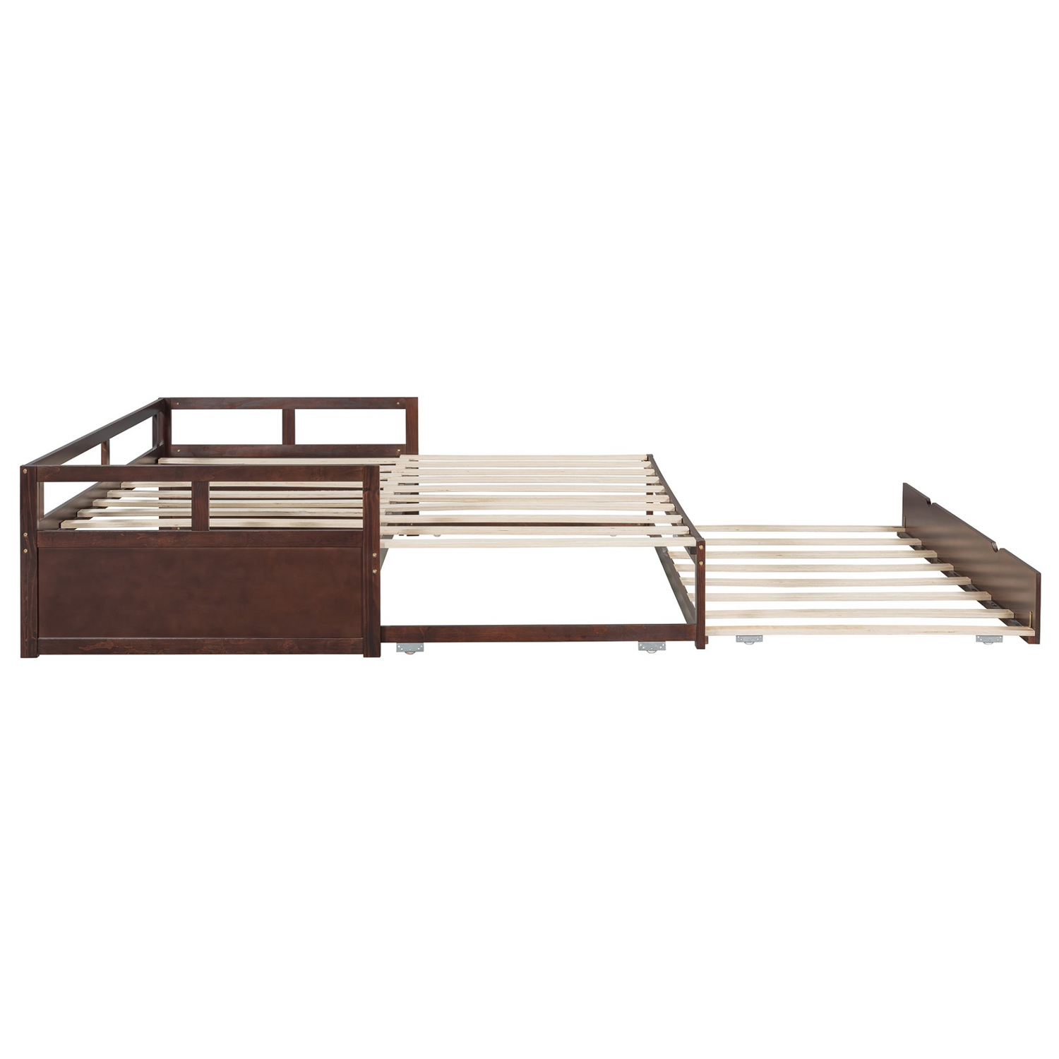 Start2Finish wooden extending daybed with trundle, space-saving guest bed with sleek design and sturdy construction.