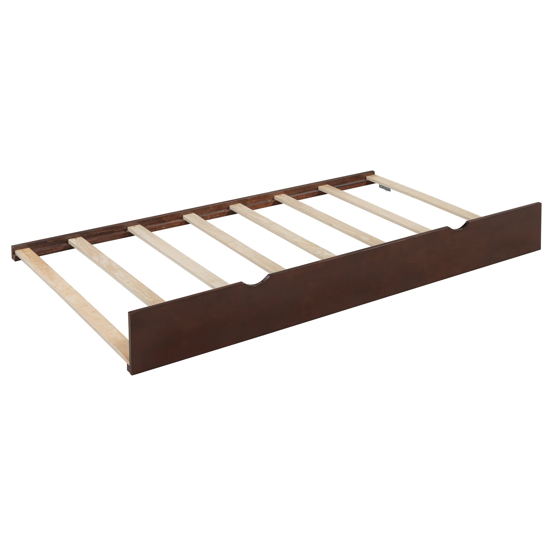 Wooden extending daybed with trundle bed, ideal for space-saving guest sleeping, by Start2Finish.