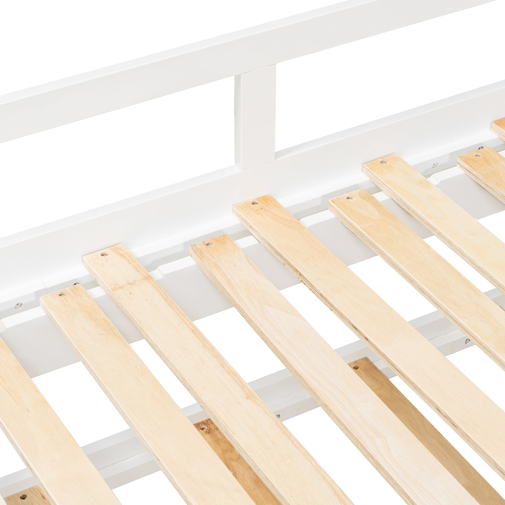 Wooden extending daybed with trundle from Start2Finish, ideal for space-saving guest sleeping arrangements.