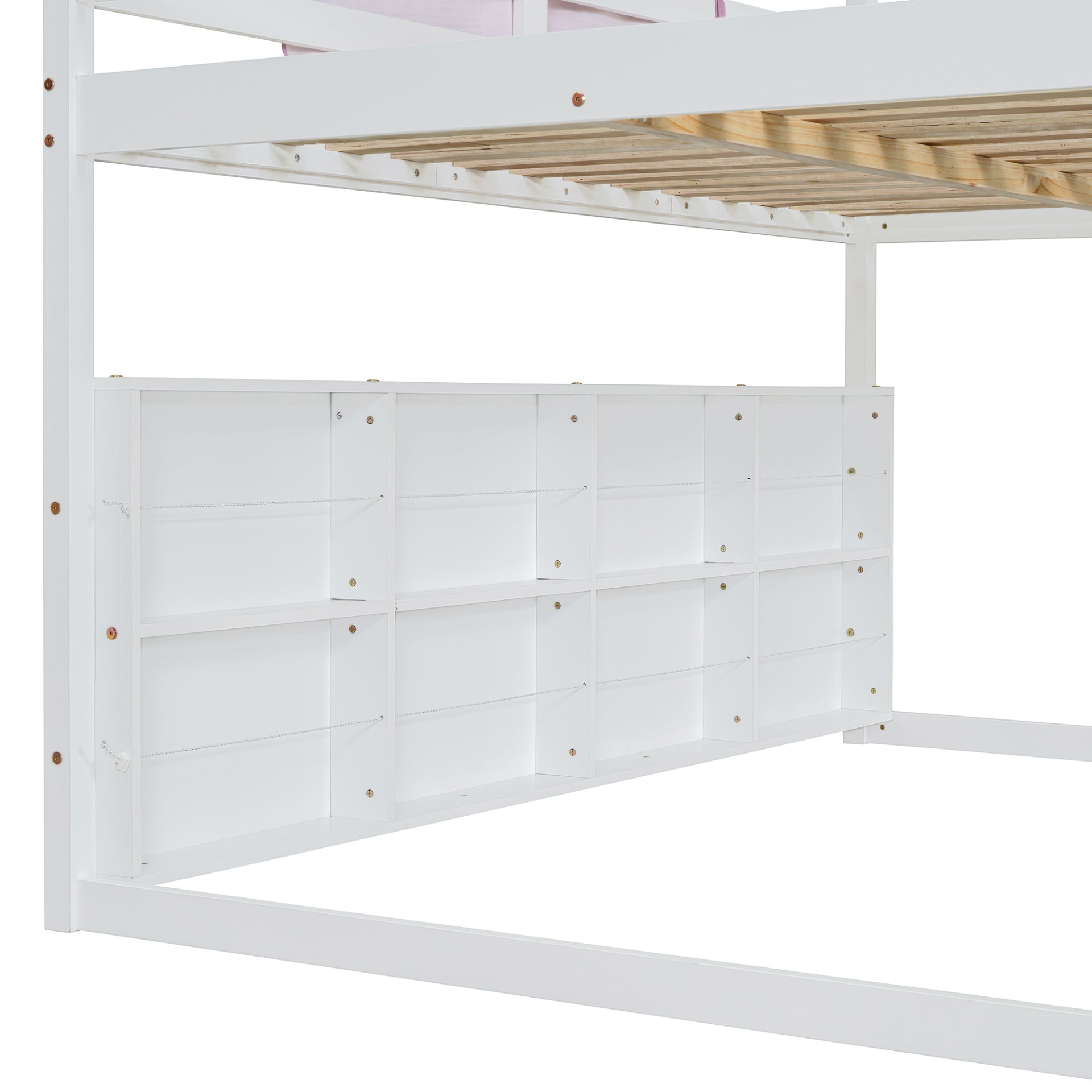 Start2Finish wooden loft bed with house-shaped frame and play tent, ideal for kids&