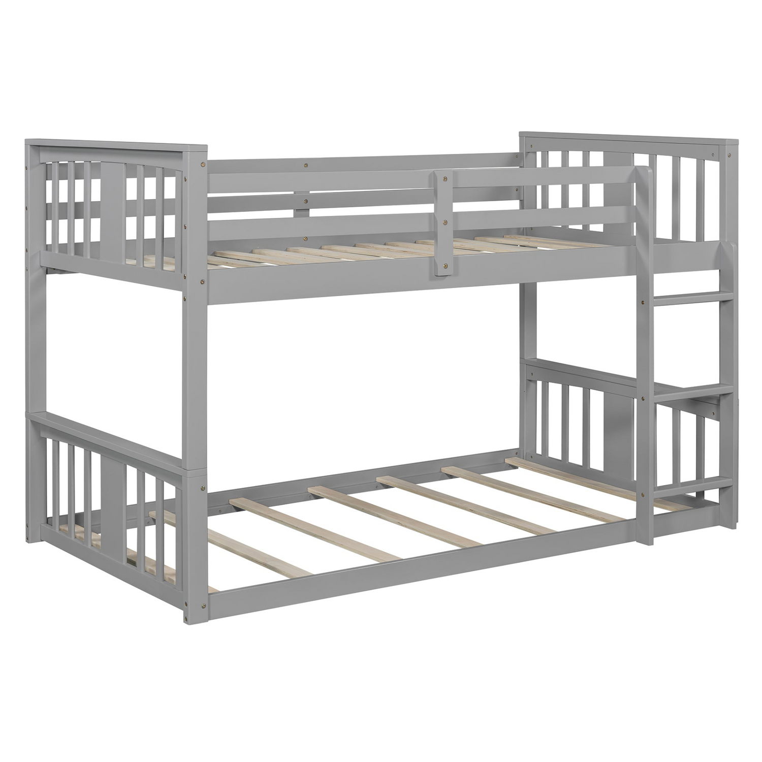 Start2Finish twin over twin bunk bed with ladder, featuring a modern space-saving design and durable construction for kids&