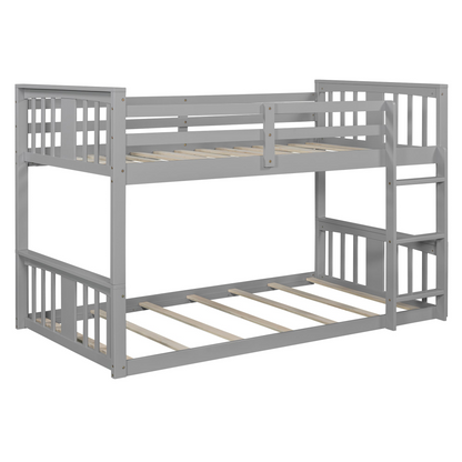 Start2Finish twin over twin bunk bed with ladder, featuring a modern space-saving design and durable construction for kids&