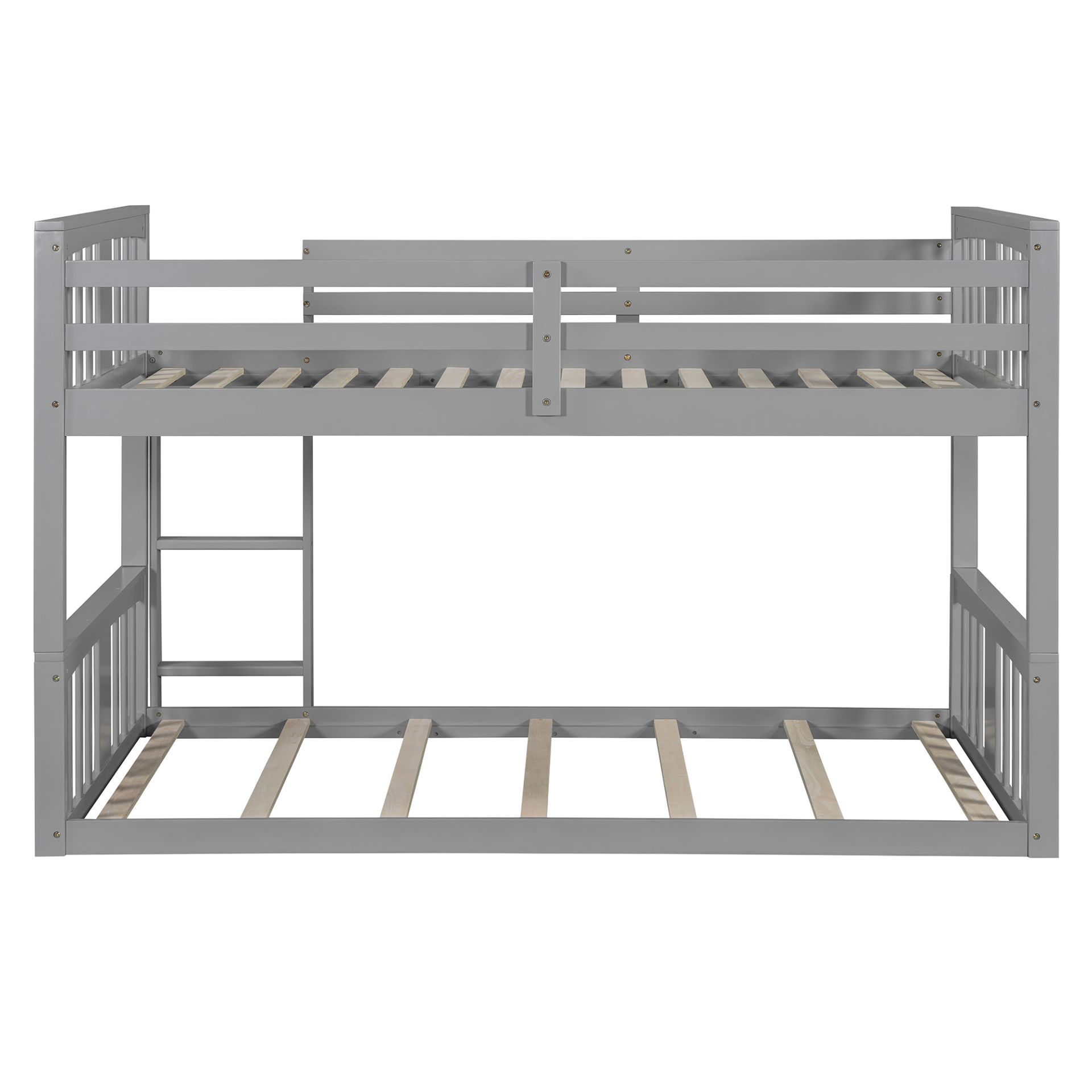 Start2Finish twin over twin bunk bed with ladder, modern space-saving design, durable wood construction for children&