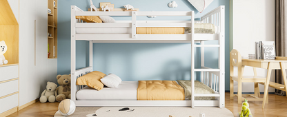Start2Finish twin over twin bunk bed with ladder, space-saving design, sturdy wood frame, ideal for children&