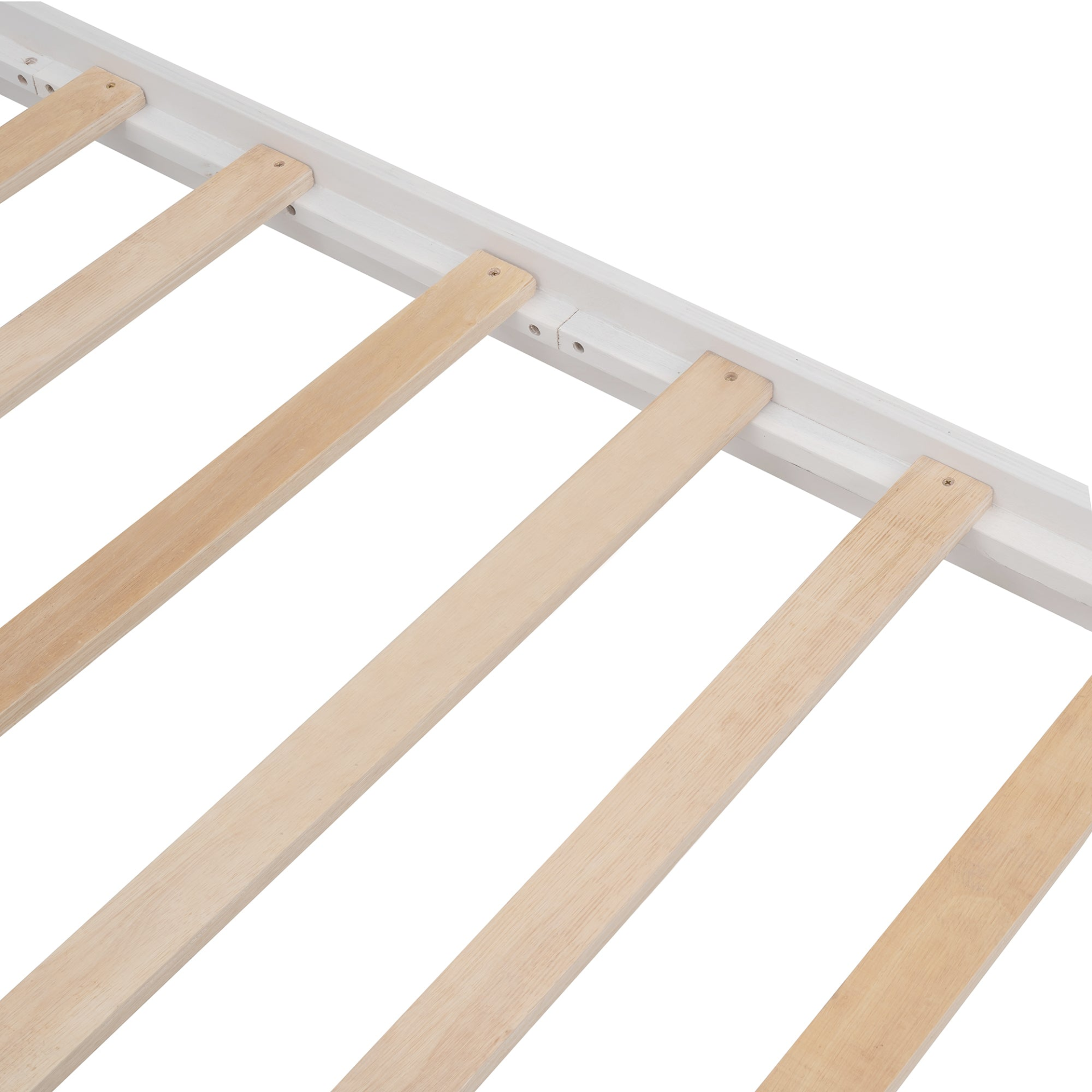 Start2Finish Stairway Full-Over-Full Bunk Bed with Twin Trundle, storage drawers, and guard rail for bedroom furniture.