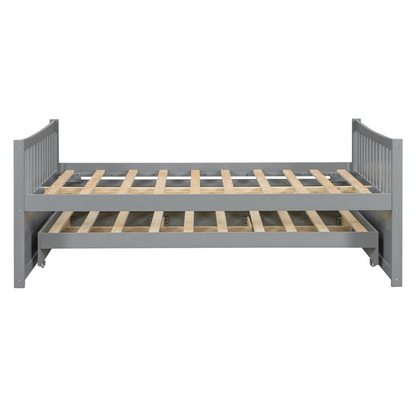 Start2Finish daybed with trundle and built-in storage drawers, ideal for guest rooms and living spaces.
