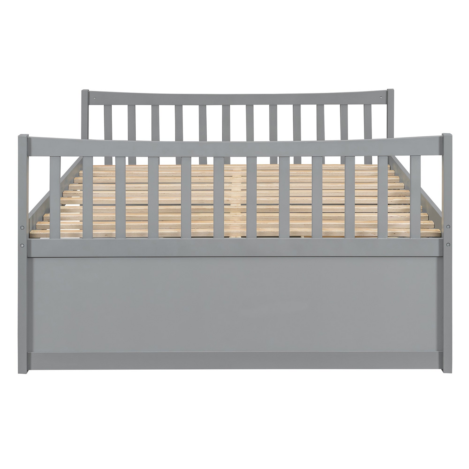 Start2Finish daybed with trundle and built-in storage drawers, ideal for guest rooms and living spaces, featuring a modern wooden design.