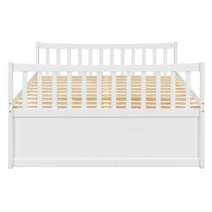Start2Finish daybed with trundle and built-in storage drawers, ideal for guest rooms and living spaces, featuring a modern furniture design.