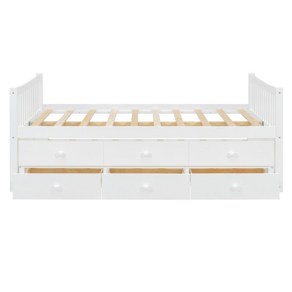 Start2Finish daybed with built-in storage drawers and trundle, ideal for guest rooms and versatile living spaces.