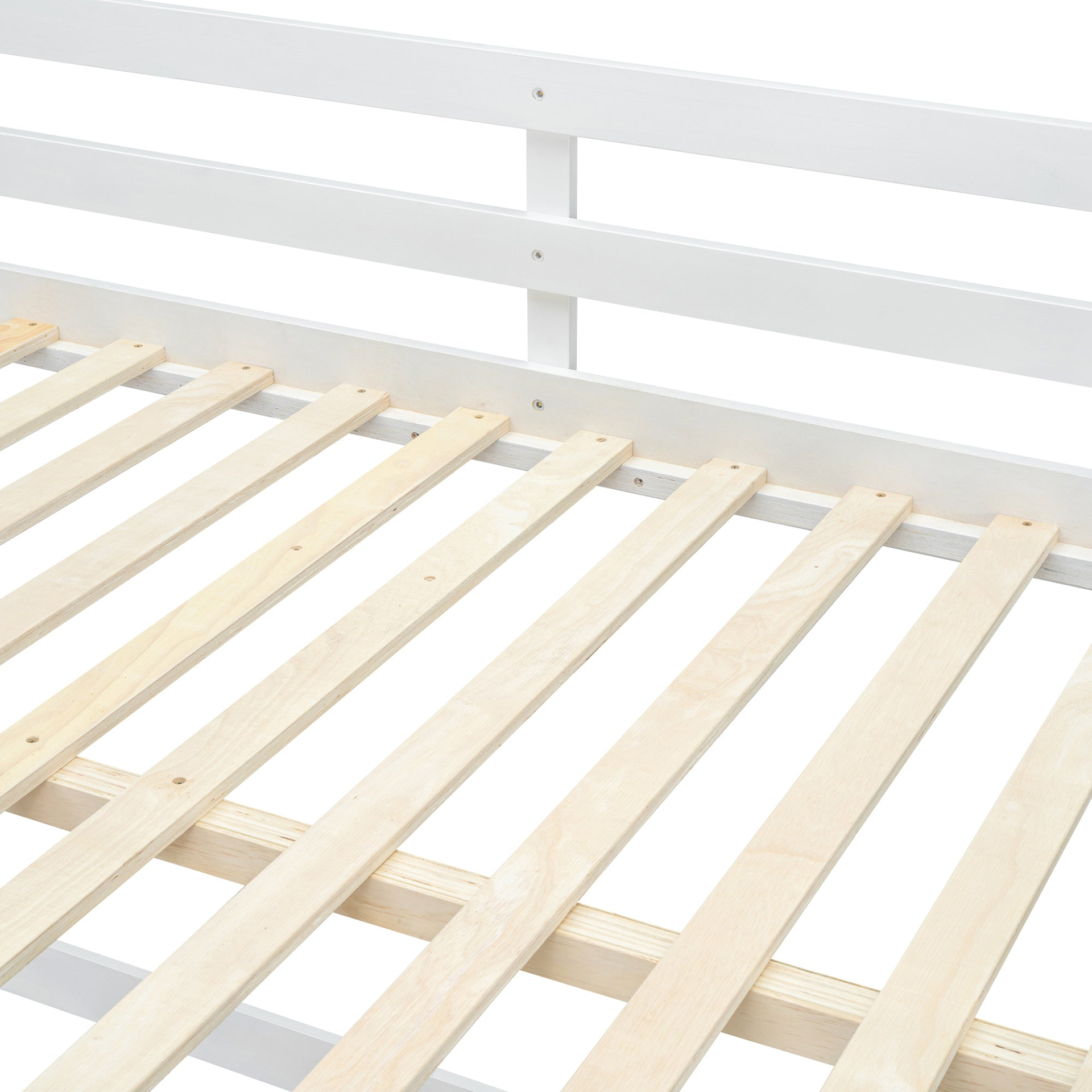 Start2Finish full over full bunk bed with ladder, sturdy space-saving design for shared bedrooms, featuring safety rails and modern style.