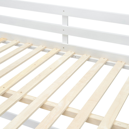 Start2Finish full over full bunk bed with ladder, sturdy space-saving design for shared bedrooms, featuring safety rails and modern style.